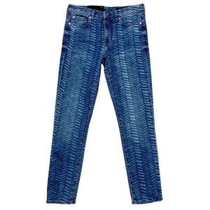 AX Armani Exchange‎ J61 Super Skinny Capri Chevron Jeans Size 26 NEW